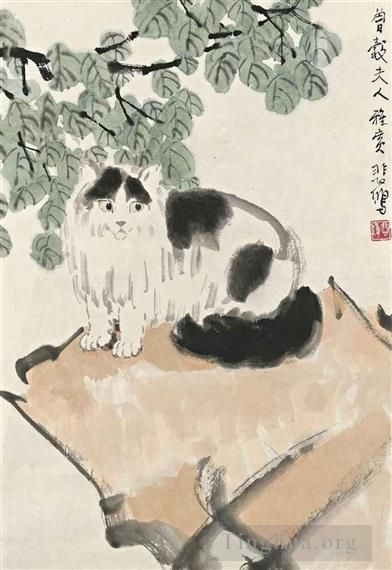 Xu Beihong Art Chinois - Chat