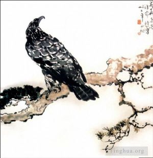 Xu Beihong œuvres - Aigle sur branche