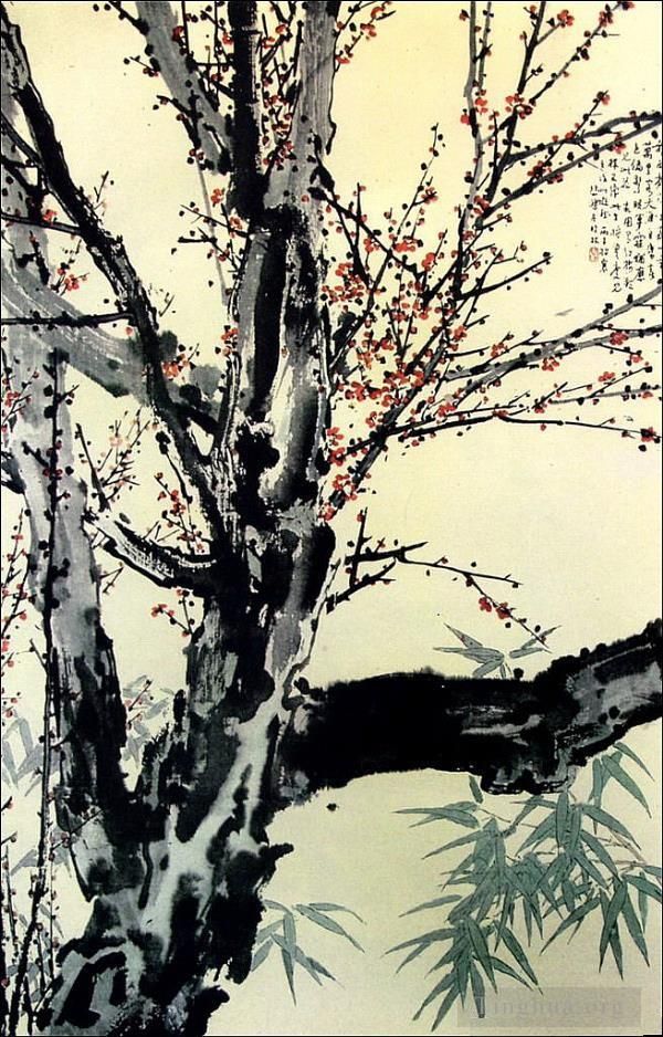 Xu Beihong Art Chinois - Fleur de prunier florale