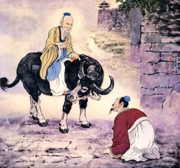 Xu Beihong Art Chinois - L'arrivée de Lao Tseu 1945
