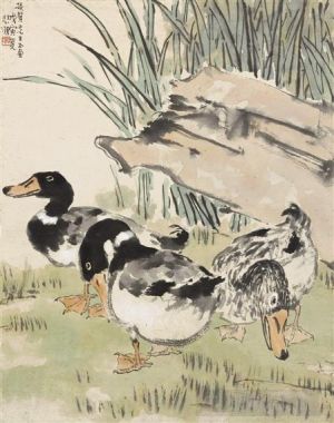 Xu Beihong œuvres - Trois canards 1938