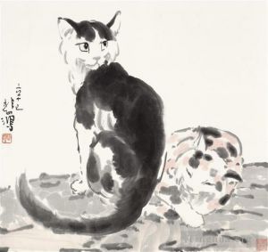Xu Beihong œuvres - Deux chats