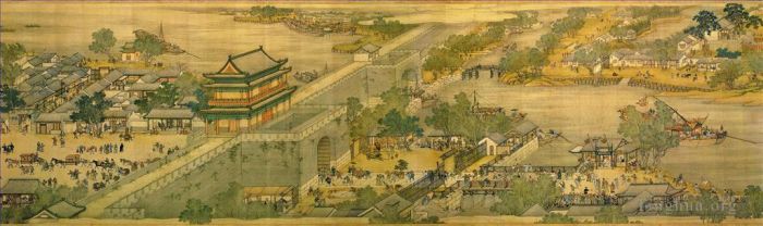 Zhang Zeduan Art Chinois - Qingming Riverside Seene partie 4