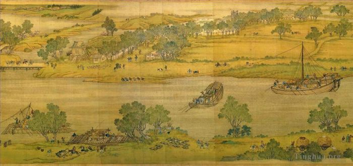 Zhang Zeduan Art Chinois - Qingming Riverside Seene partie 6